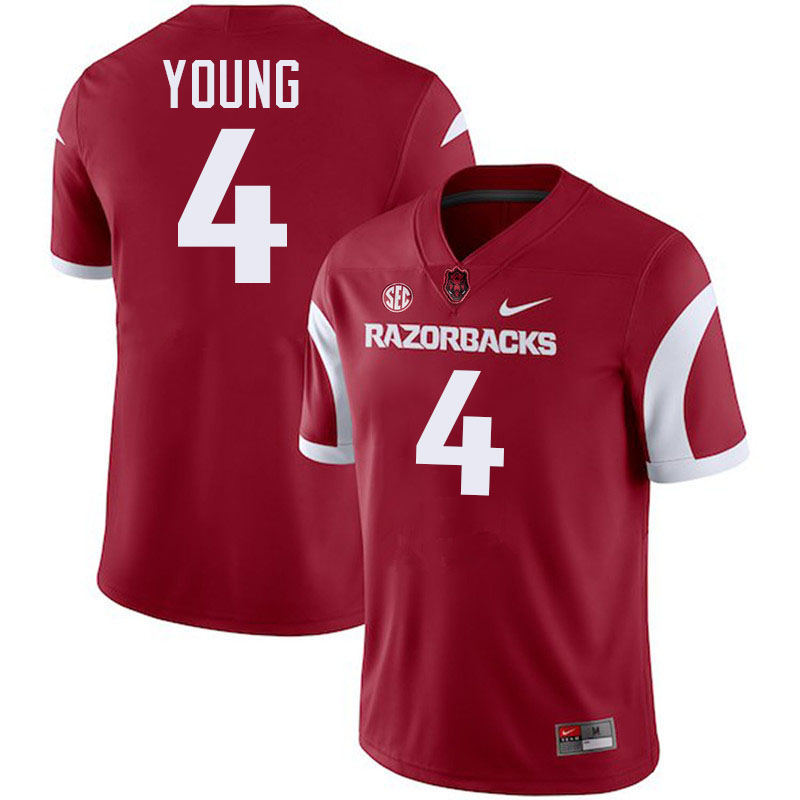 #4 Jordan Young Arkansas Jersey,Arkansas Razorbacks College Football Jerseys Stitched-Retro Cardinal  #4 Jordan Young Arkansas Jersey,Arkansas Razorbacks College Football Jerseys Stitched-Retro Cardinal